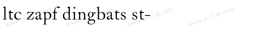 ltc zapf dingbats st字体转换